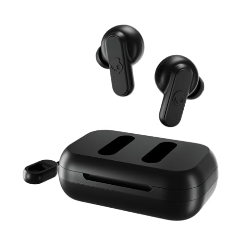 Skullcandy Dime In-Ear Wireless Earbuds, 12 Hr Battery, Microphone, Works With Iphone Android And Bluetooth Devices - True Black