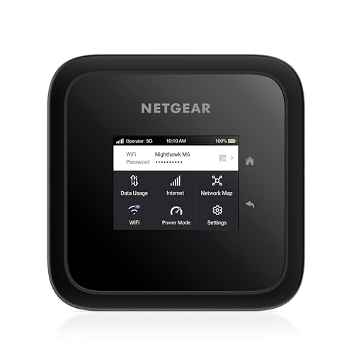 Netgear Nighthawk M6 5G Mobile Hotspot, 5G Router With Sim Card Slot, 5G Modem, Portable Wifi Device For Travel, Unlocked With Verizon, At&Amp;T, And T-Mobile, Wifi 6, 2.5Gbps (Mr6150)