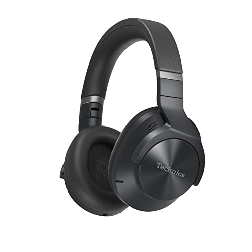 Technics Wireless Noise Cancelling Headphones, 50 Hours Battery Life, High-Fidelity Bluetooth Headphones With Multi-Point Connectivity, Impressive Call Quality, And Comfort Fit - Eah-A800-K Black