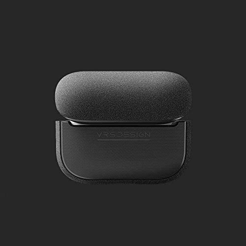 Vrs Design Compatible With Apple Airpods Pro Case (2019) With Lanyard [Modern-Sand Stone Gray], Led-Visible Full Body Shockproof Hard Shell Protective Cover [Us Patent Registered]