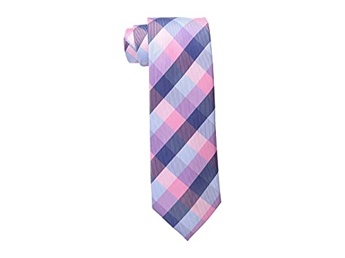 Tommy Hilfiger Mens Buffalo Tartan Neckties, Pink, Regular Us