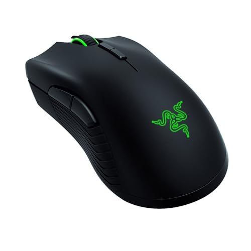 Razer Mamba Wireless Gaming Mouse: 16,000 Dpi Optical Sensor - Chroma Rgb Lighting - 7 Programmable Buttons - Mechanical Switches - Up To 50 Hr Battery Life