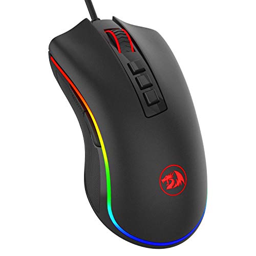 Redragon M711 Cobra Gaming Mouse With 16.8 Million Rgb Color Backlit, 10,000 Dpi Adjustable, Comfortable Grip, 7 Programmable Buttons