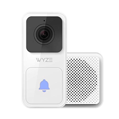 Wyze Video Doorbell With Chime (Horizontal Wedge Included), 1080P Hd Video, 3:4 Aspect Ratio: 3:4 Head-To-Toe View, 2-Way Audio, Night Vision, Hardwired, Works With Alexa &Amp; Google Assistant