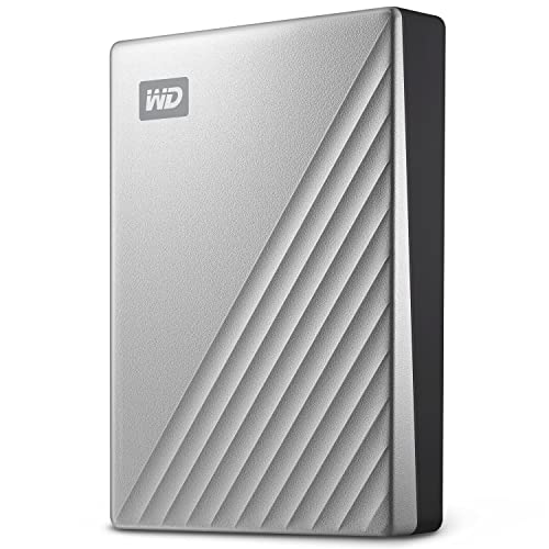 Western Digital 4Tb My Passport Ultra For Mac Silver Portable External Hard Drive Hdd, Usb-C And Usb 3.1 Compatible - Wdbpmv0040Bsl-Wesn
