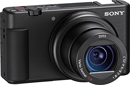 Sony Zv-1 Digital Camera For Content Creators, Vlogging And Youtube With Flip Screen, Built-In Microphone, 4K Hdr Video, Touchscreen Display, Live Video Streaming, Webcam