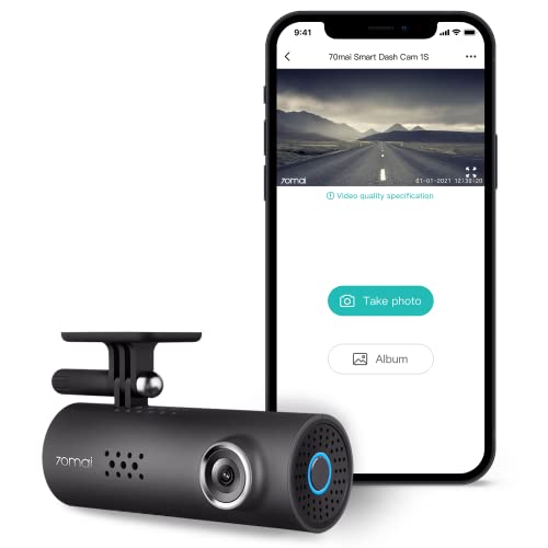 70Mai Smart Dash Cam, 1080P Fhd Dash Camera For Cars, Car Camera With Starvis 2 Imx662, Hdr, Wifi, G-Sensor, Voice Control, App, Loop Recording, Parking Monitor, Time-Lapse