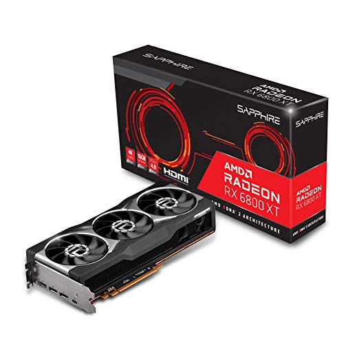 Sapphire 21304-01-20G Amd Radeon Rx 6800 Xt Gaming Graphics Card With 16Gb Gddr6, Amd Rdna 2