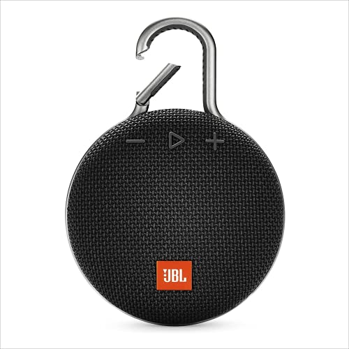 Jbl Clip 3, Black - Waterproof, Durable &Amp; Portable Bluetooth Speaker - Up To 10 Hours Of Play - Includes Noise-Cancelling Speakerphone &Amp; Wireless Streaming