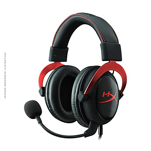 Hyperx Cloud Ii - Gaming Headset, 7.1 Surround Sound, Memory Foam Ear Pads, Durable Aluminum Frame, Detachable Microphone, Works With Pc, Ps5, Ps4, Xbox Series X|S, Xbox One – Red