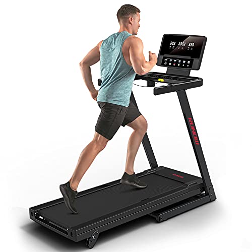 Runow Treadmills For Home With Manual Incline, Foldable Treadmill Perfect For Walking And Running, Bluetooth And Customized Programs Bring Superior Training Experience
