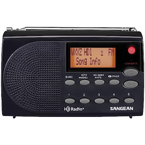 Sangean Hdr-14 Hd Radio/Fm Stereo/Am Portable Radio, Standart , Black