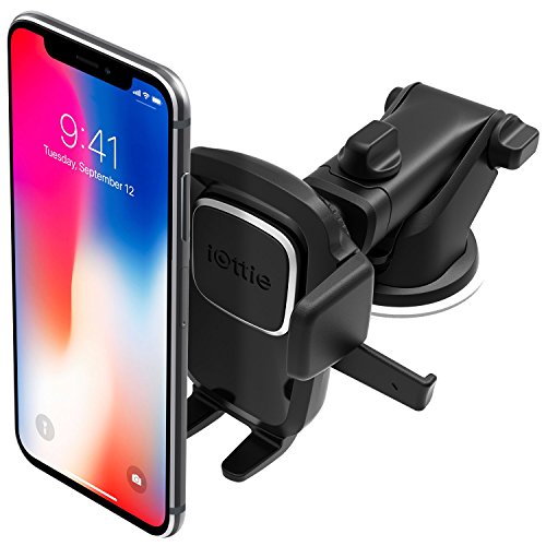 Iottie Easy One Touch 4 Dash &Amp; Windshield Universal Car Mount Phone Holder Desk Stand For -Iphone, Samsung, Moto, Huawei, Nokia, Lg, Smartphones, Black