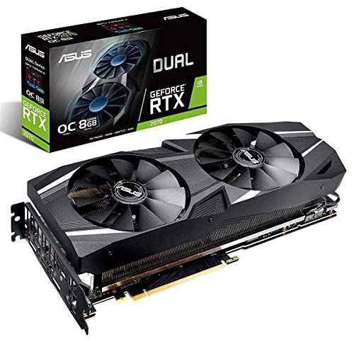 Asus Geforce Rtx 2070 Super Overclocked 8G Evo Gddr6 Dual-Fan Edition Vr Ready Hdmi Displayport Gaming Graphics Card (Dual-Rtx-2070S-O8G-Evo)