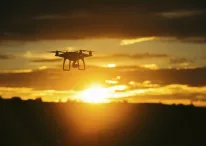 Drone flying