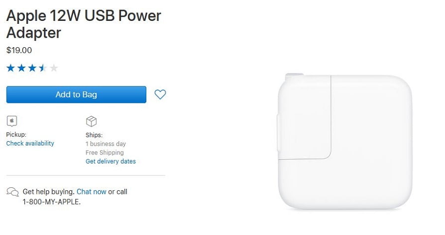 12W Usb Power Adapter Apple