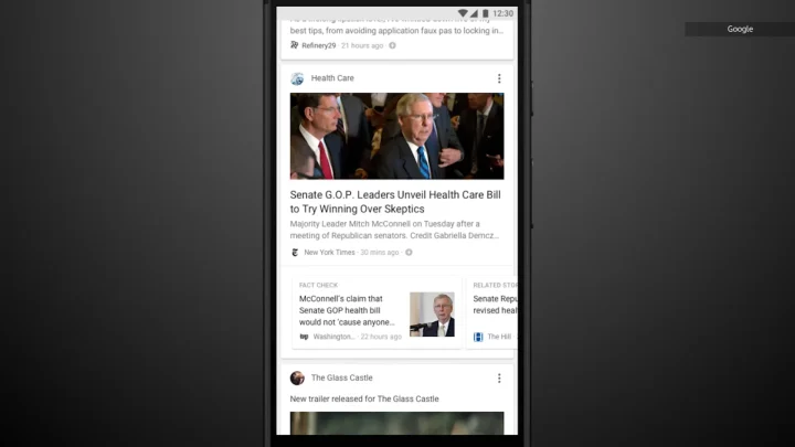 Google news feed