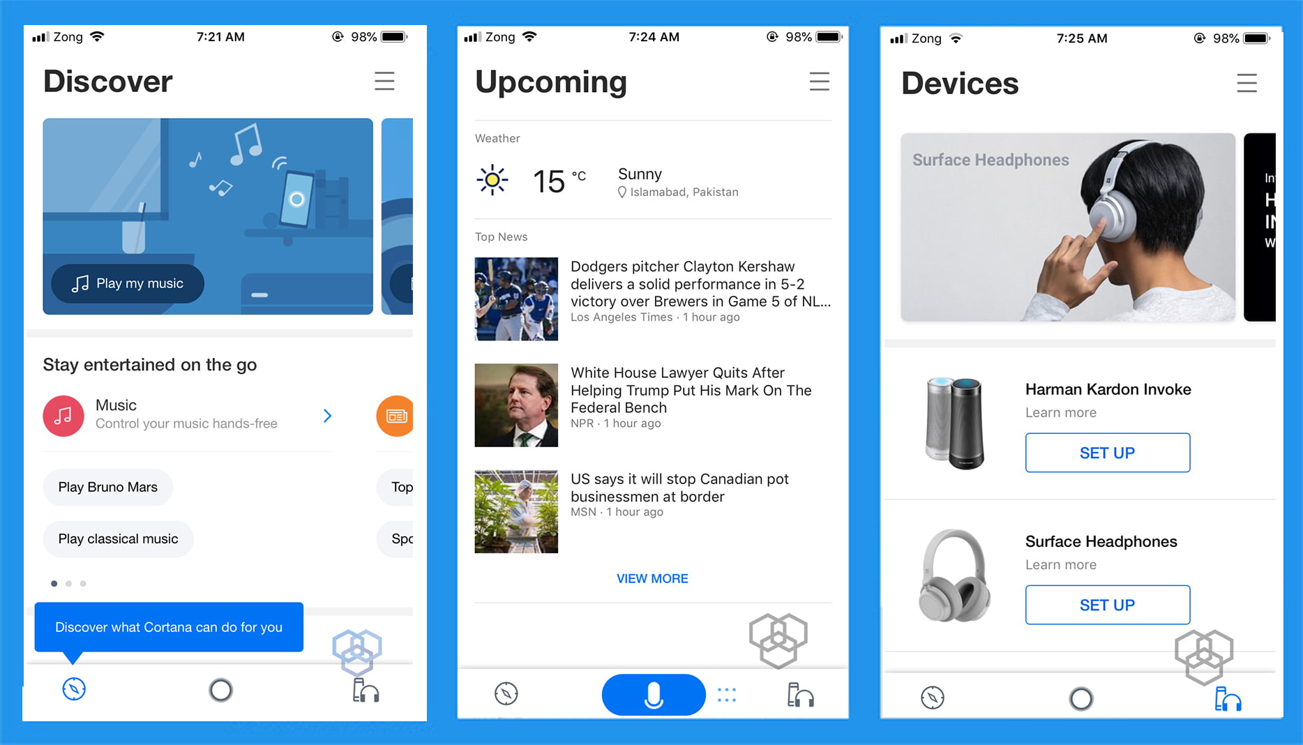 Cortana Redesign Ios Android Techengage