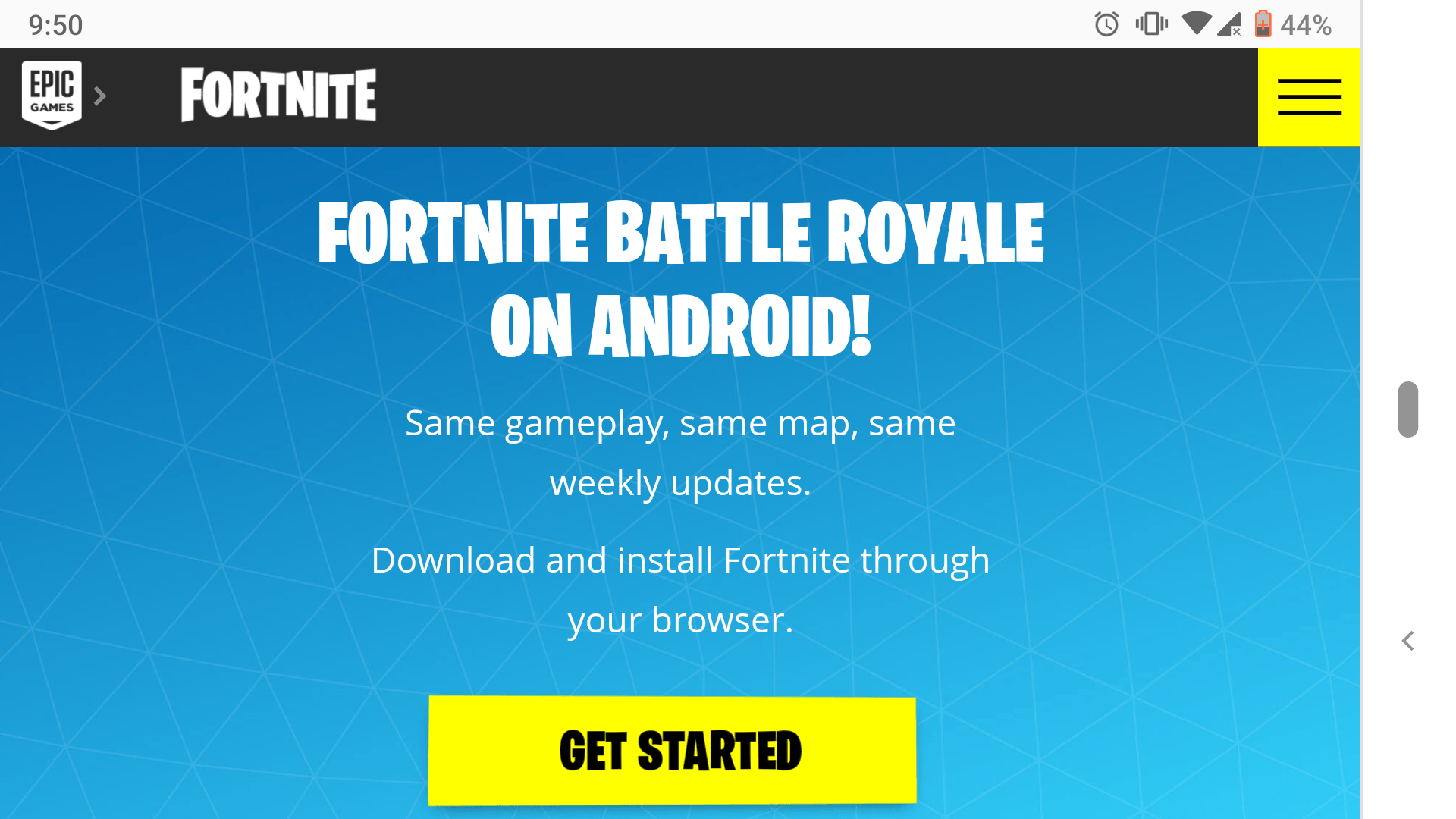 Download Fortnite Android