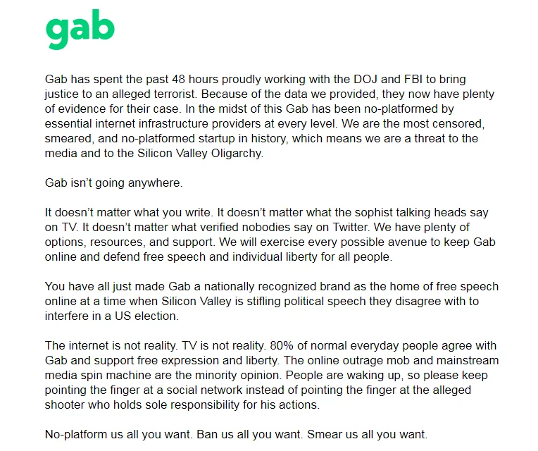 Infowars Claims That Gab Ceo Is Receiving Death Threats 1 Gab