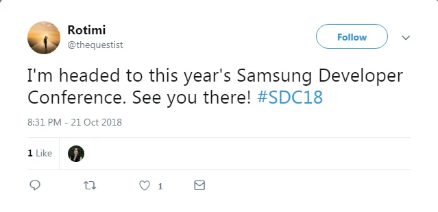 Samsung Developer Conference 2018 Registrations Now Open! 1 Sdc18