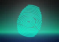 Image Contains illustration of Digital Fingerprint Representing AI can Hack into Biometrics