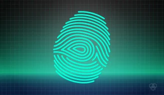 Image Contains illustration of Digital Fingerprint Representing AI can Hack into Biometrics