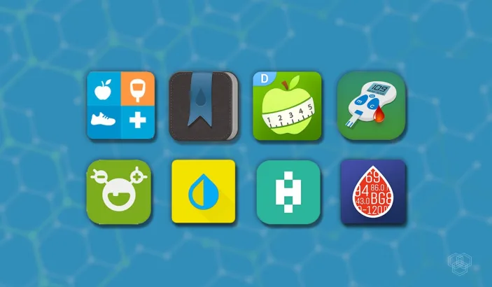 image contains best diabetes tracker apps icons by techengage