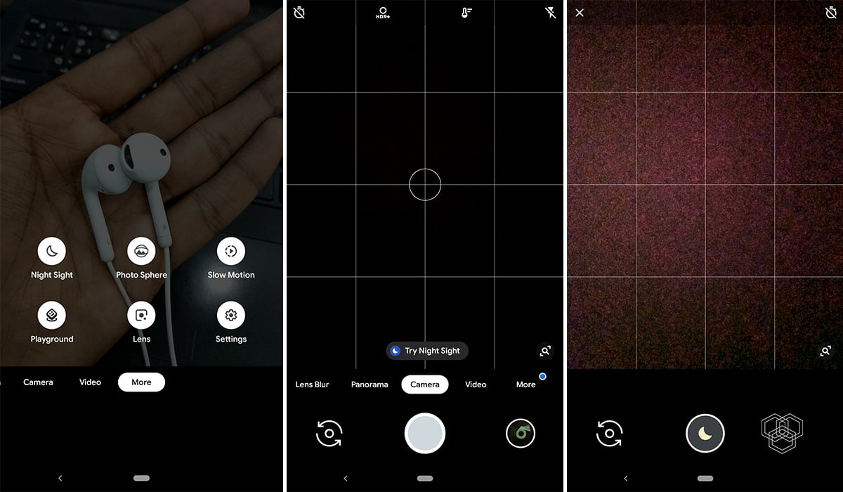 Screenshots Google Camera App Night Sight Mode