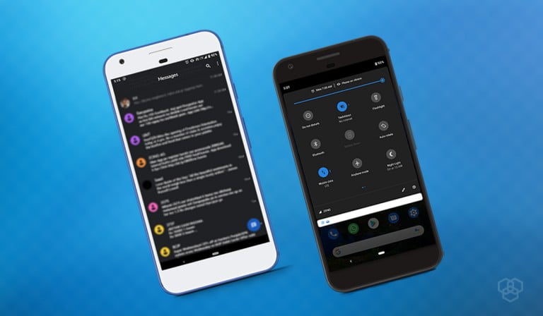 Apps dark mode