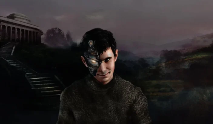 Image contains an absurd representation of Norman AI