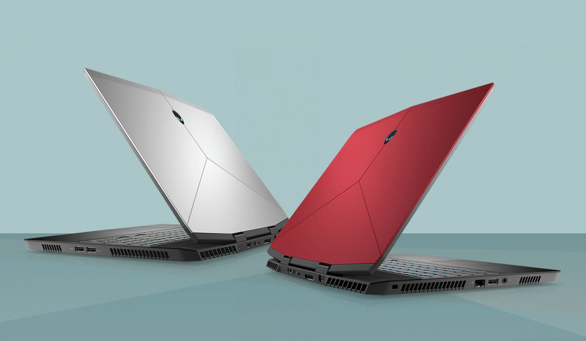 Image Contains Two Alienware M15 Side Angle