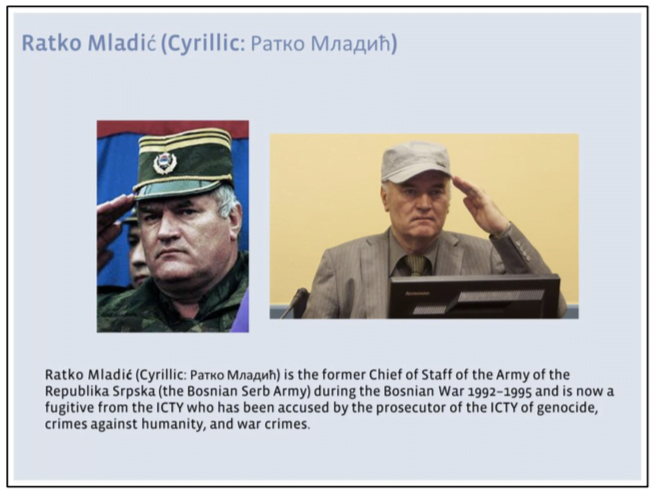 Ratko Mladic General Info