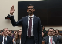 Google CEO, Sundar Pichai testifying in front of congress