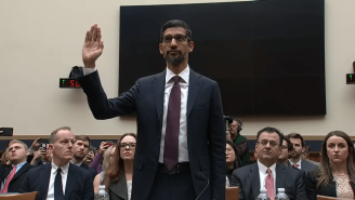 Google CEO, Sundar Pichai testifying in front of congress