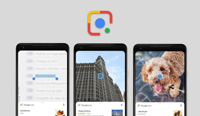 Screenshots of Google Lens App
