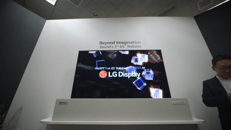 LG rollable TV, CES 2018