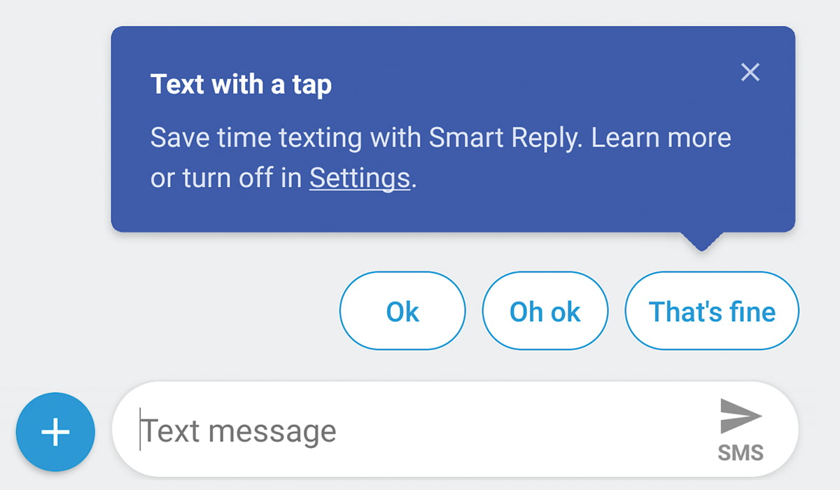 Smart Replies On Android Messages App