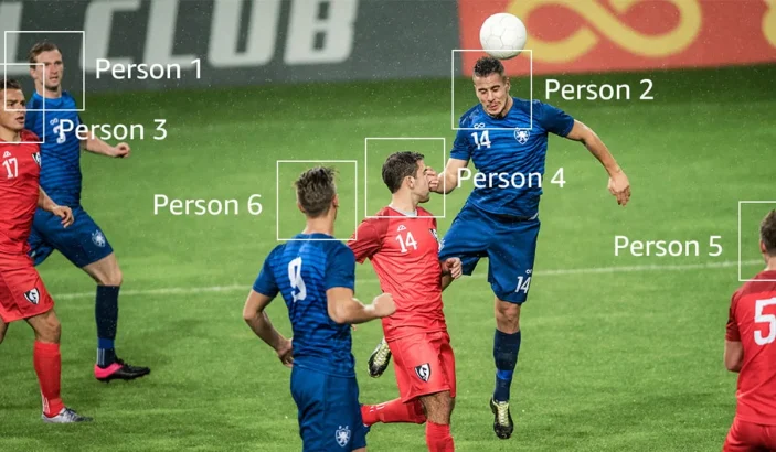 Amazon Rekognition on Football Players playing in the field