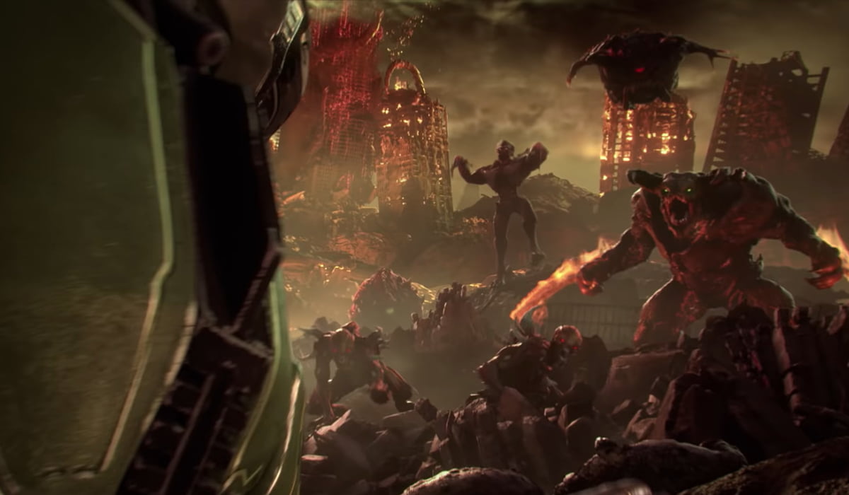 A Screenshot From Doom Game