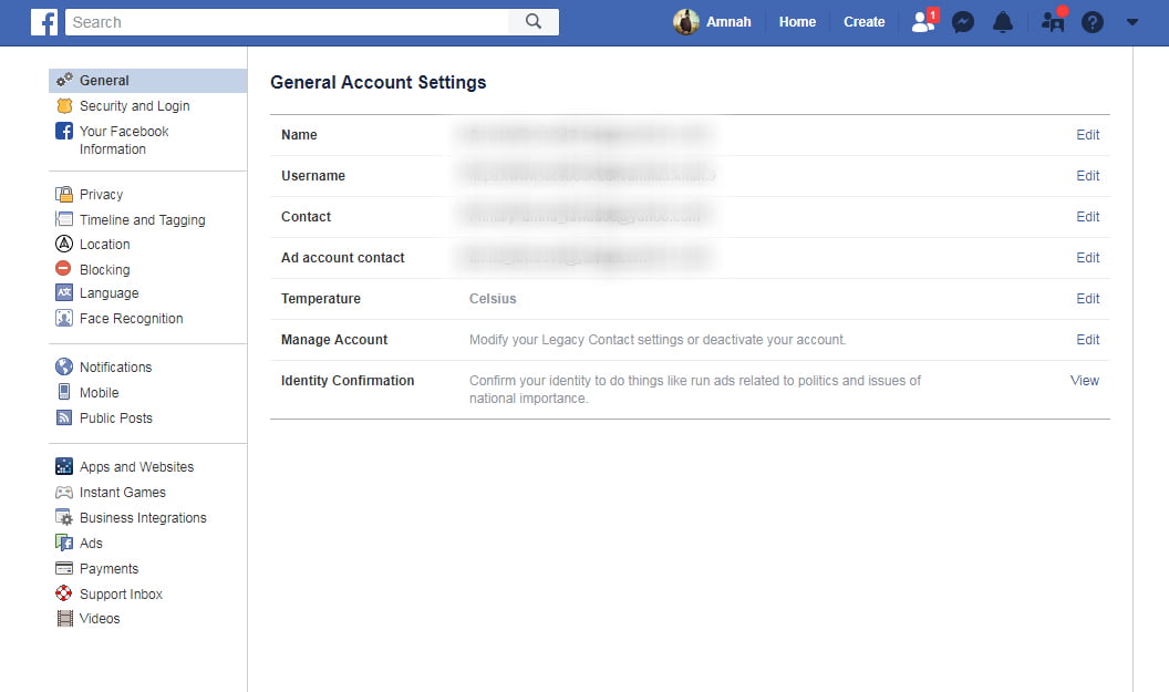 Facebook Legacy Contact Option In Settings