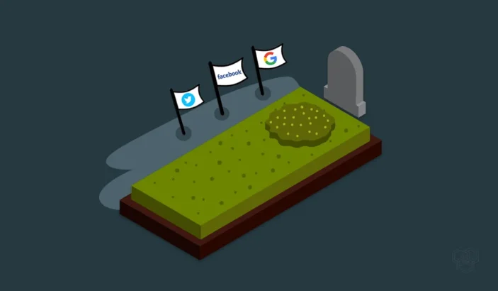 an illustration showing social networks after demise of a person