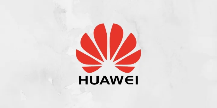 a design with huawei logo