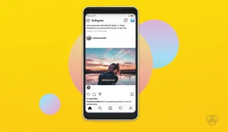 screenshot of instagram app in a phone