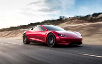 Tesla Roadster Red