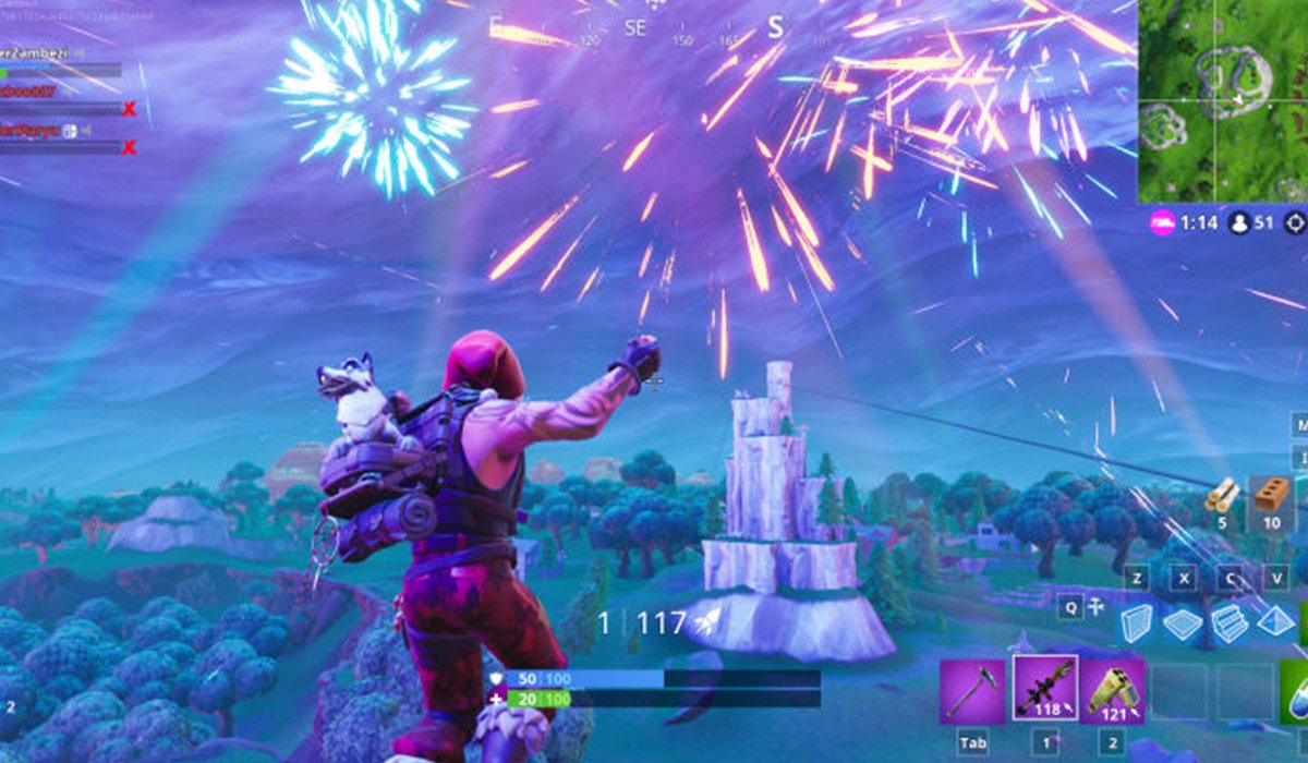 Fortnite Game Fireworks Screenshot