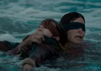 Scene from Bird Box on Netflix