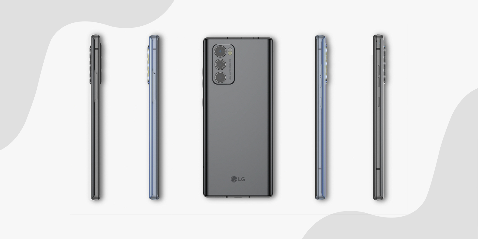 Rear View Of Lg Wing Smartphone