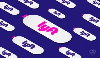 an illustration with lyft logo