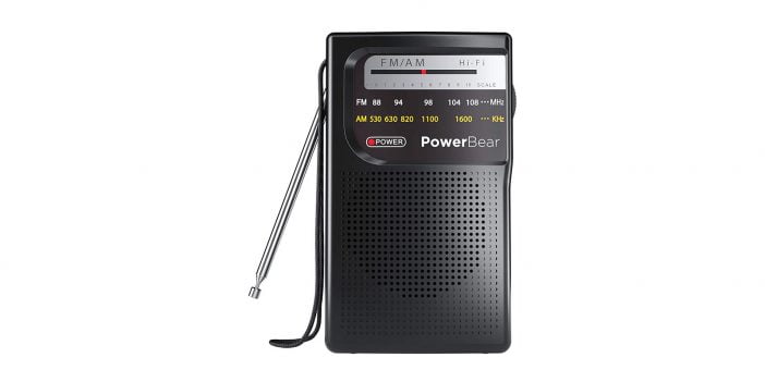 PowerBear Portable Radio on Amazon